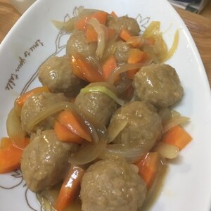 肉団子の和風あんかけ